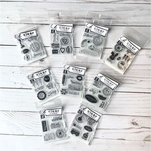 Clear Acrylic Stamps - Month Themed - Set of 9